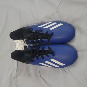 Brand NEW NWT blue Adidas soccer cleats boys sz 6